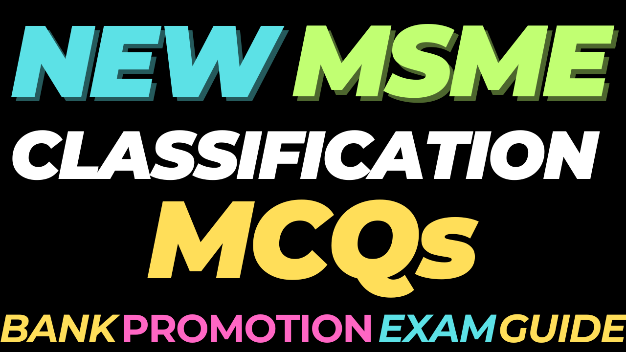 New MSME classification 2025 MCQs
