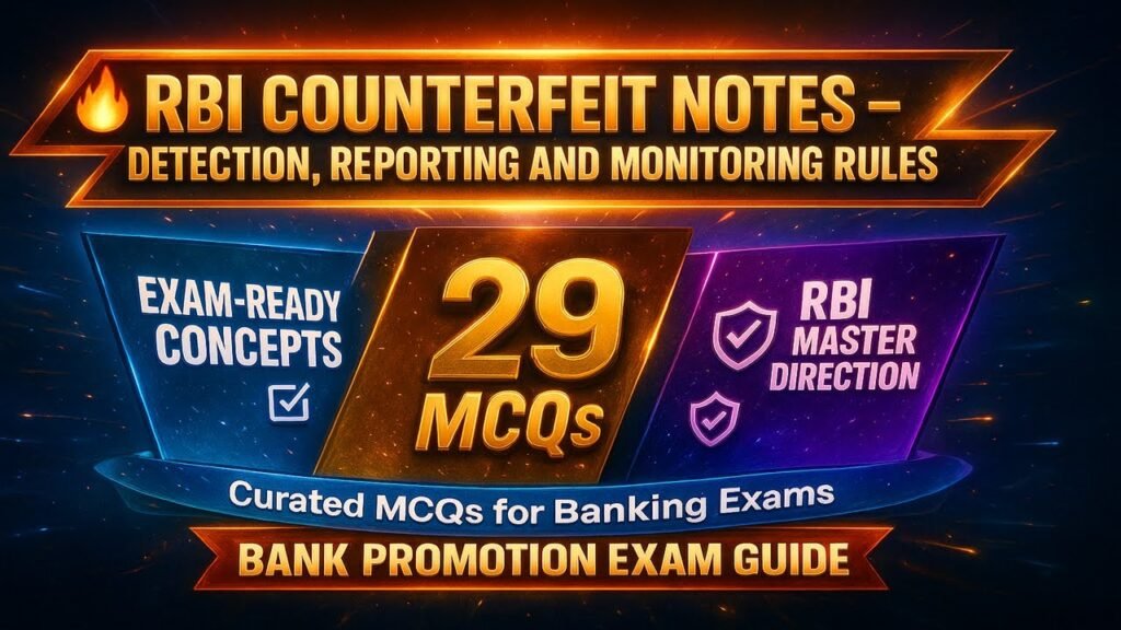 RBI Rules on Counterfeit Notes detailed analysis for Banking Exams