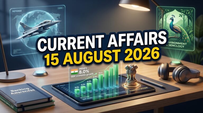 Current Affairs 15 August 2026