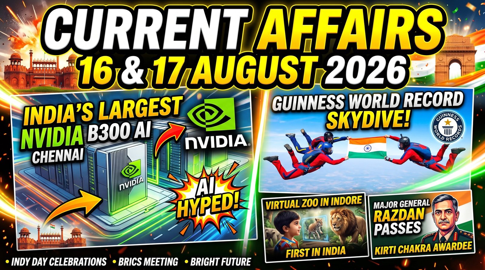 Current Affairs 16 and 17 August 2026