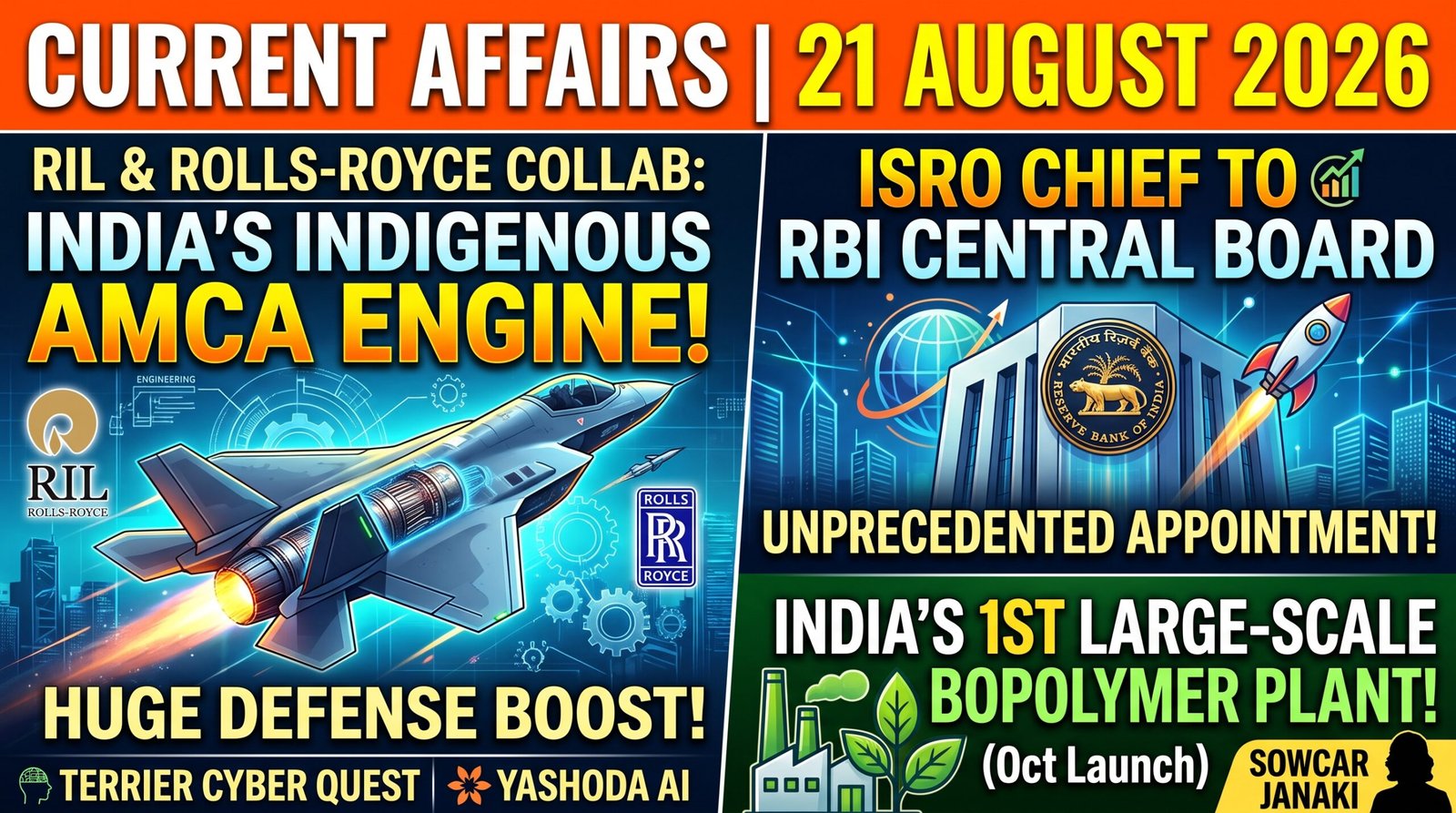 Current Affairs 21 August 2026