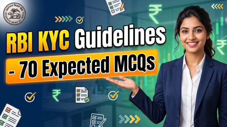 RBI KYC Guidelines – 70 Expected MCQs